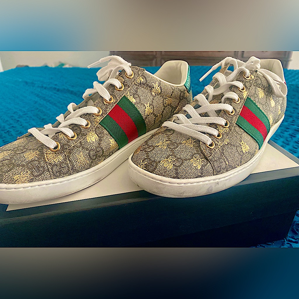 Authentic Ladies Gucci Sneakers 8 - Excellent Condition Box/Dust Bags Included